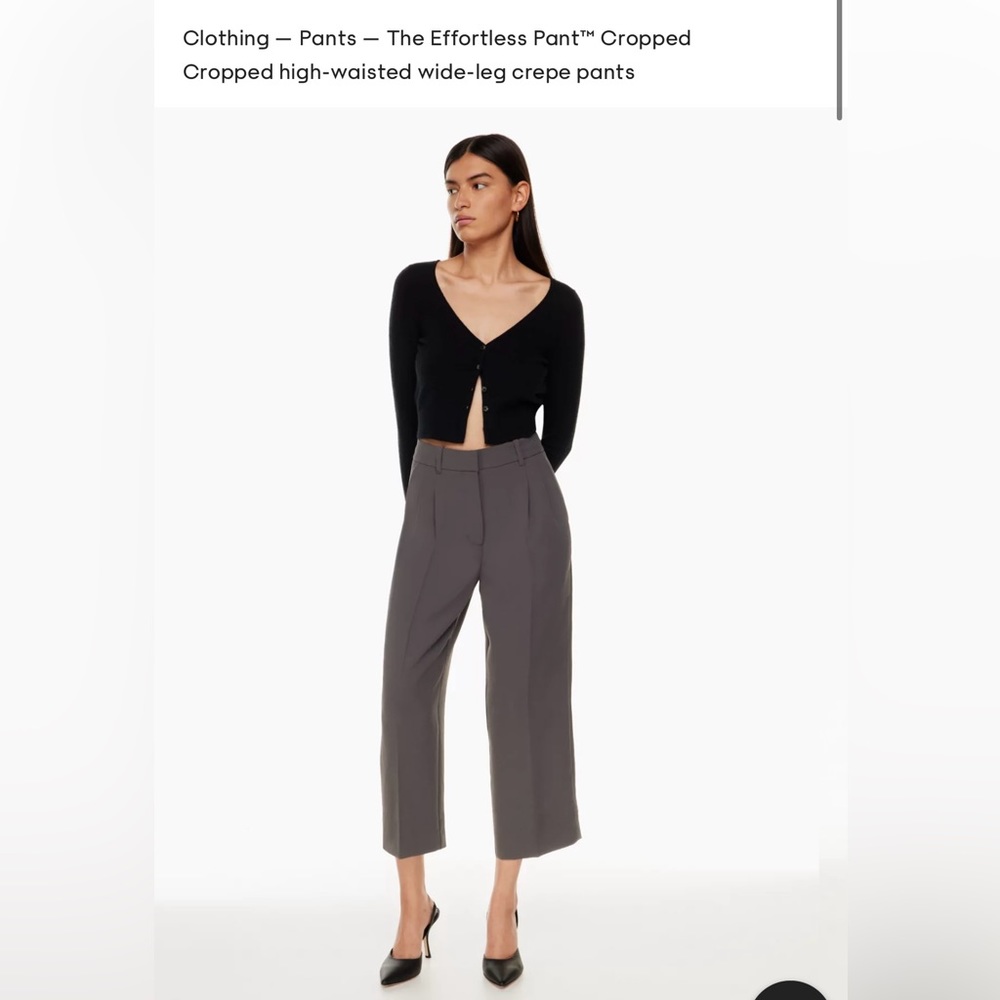 COPY - THE EFFORTLESS CROPPED PANT
97558, Colour: PEPPERCORN GREY, Size: 2
